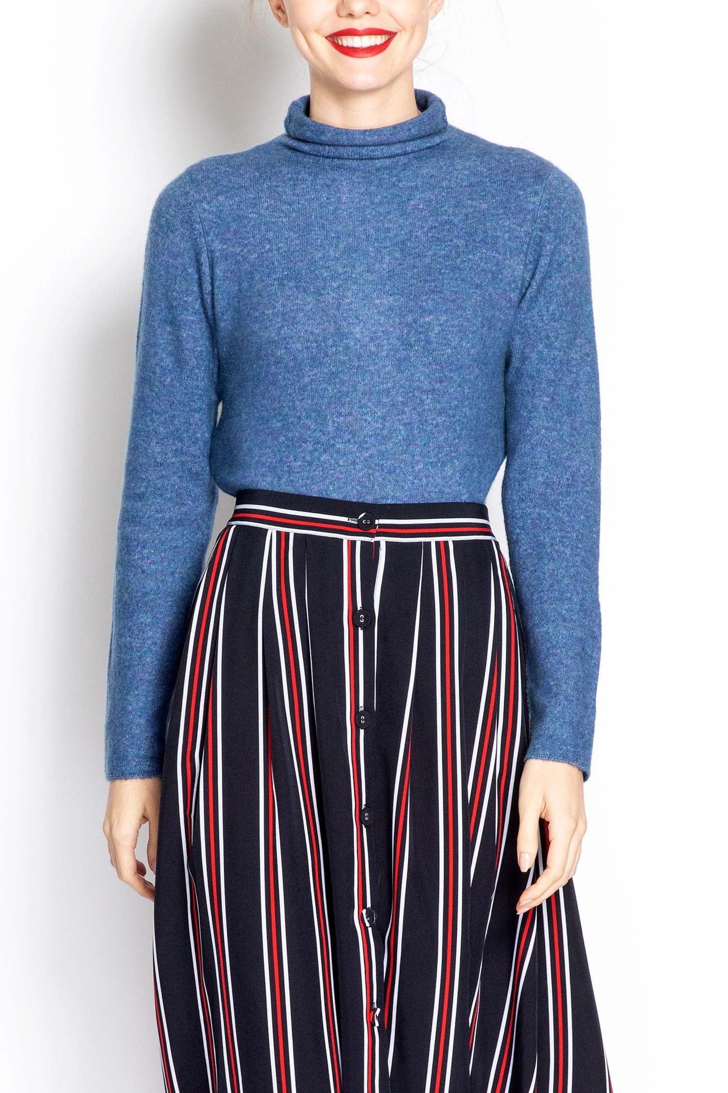 Roll Neck Cashmere Sweater - Image 2