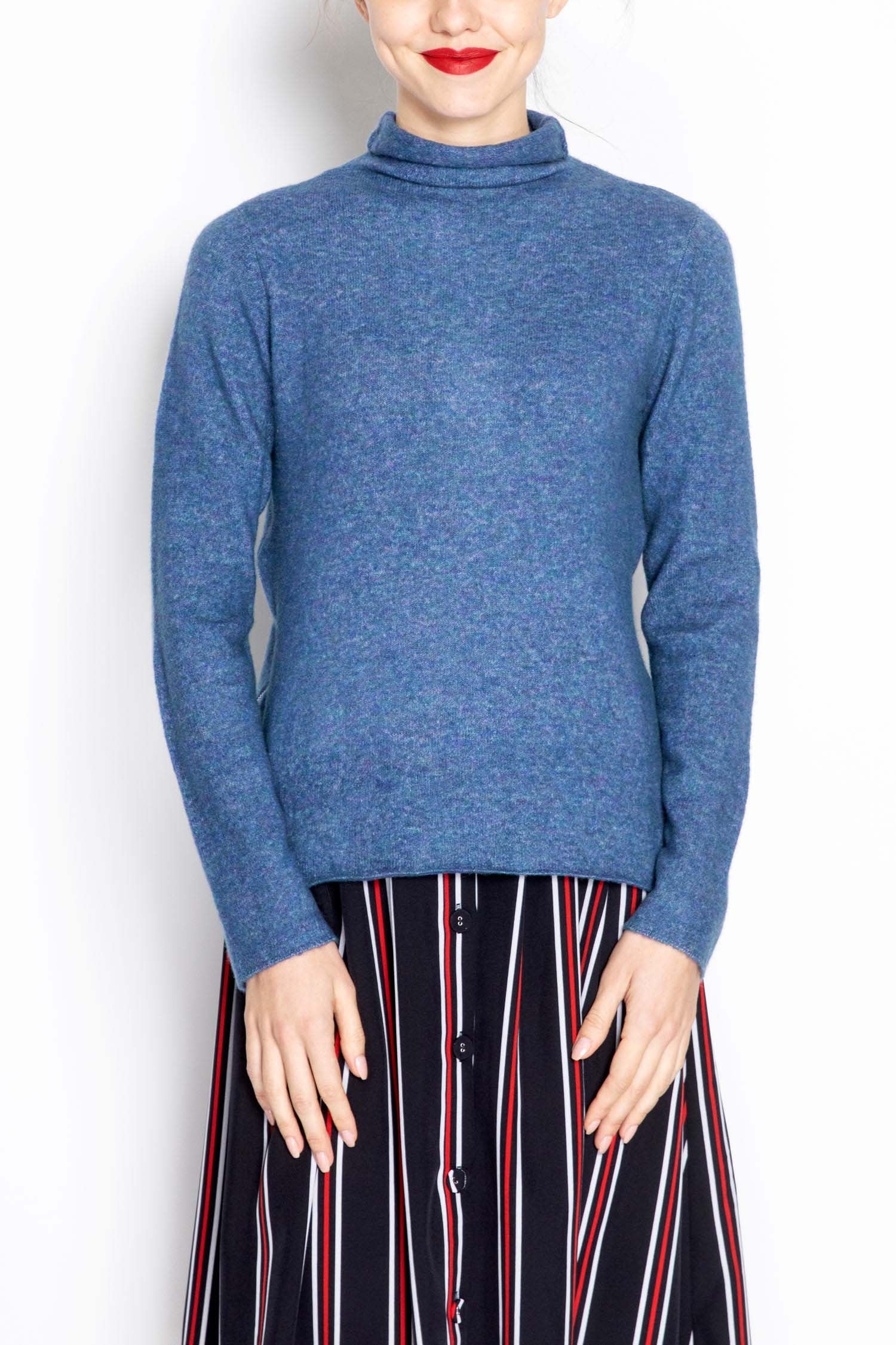 Roll Neck Cashmere Sweater - Image 3