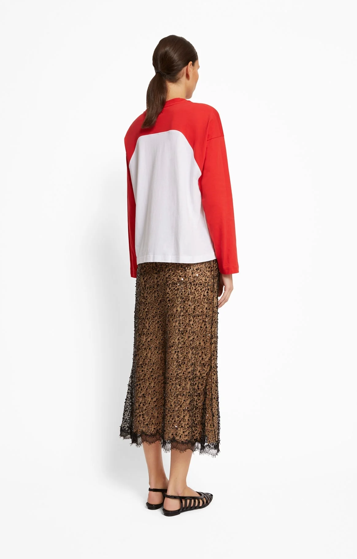 Roseanna Women's Sweatshirt Jump Jersey 100% Organic Cotton -  Red Rouge - Image 2