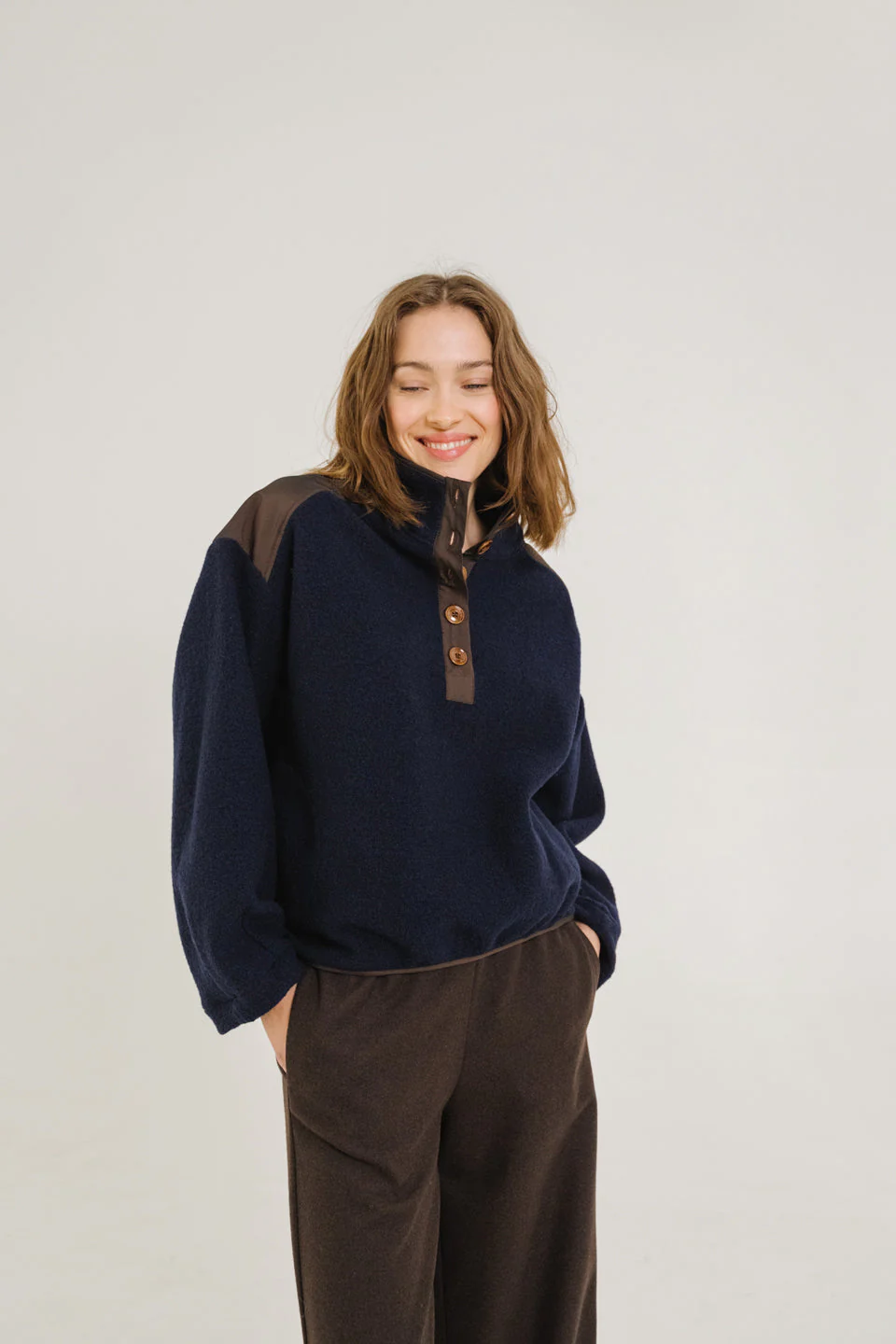 Sweatshirt Jaya Navy Bleu - Image 3