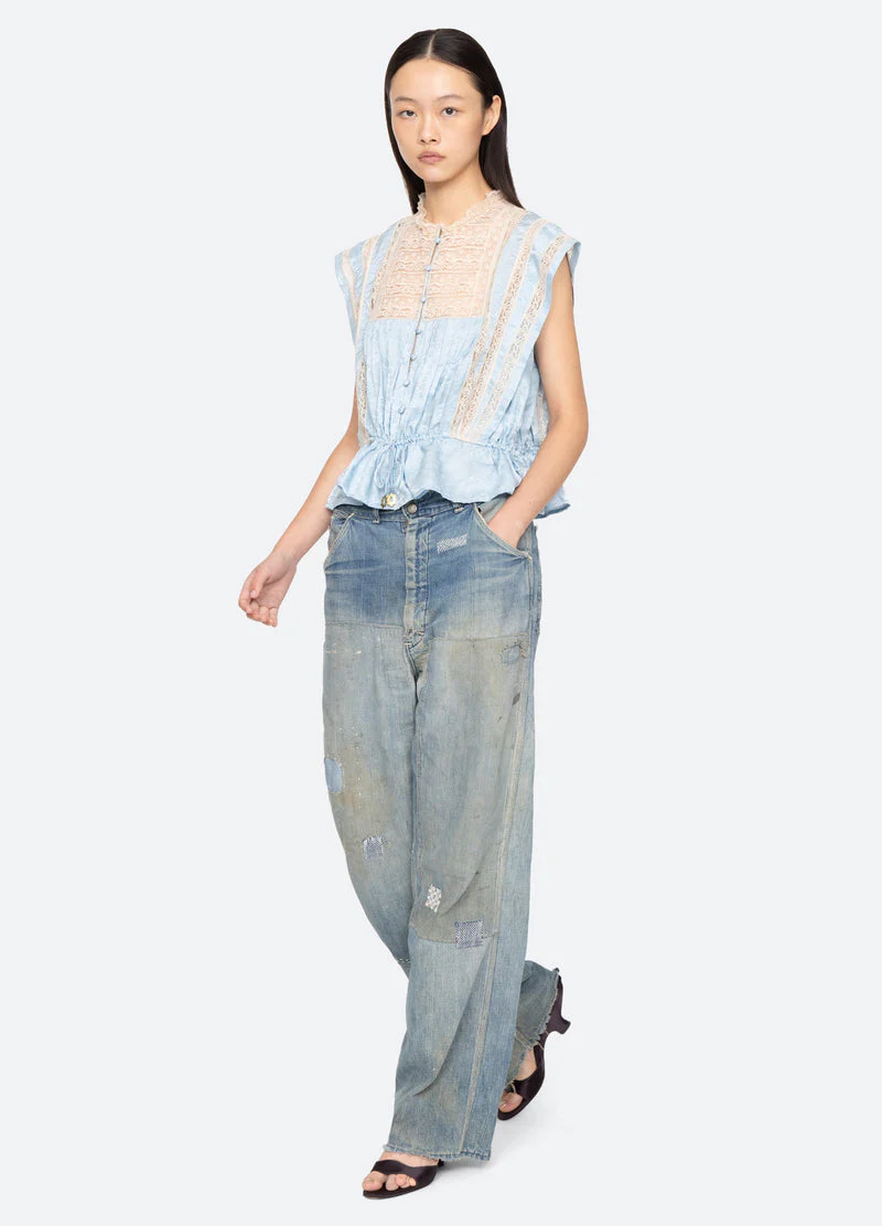 Blouse Ss26-017 Blue - Image 7