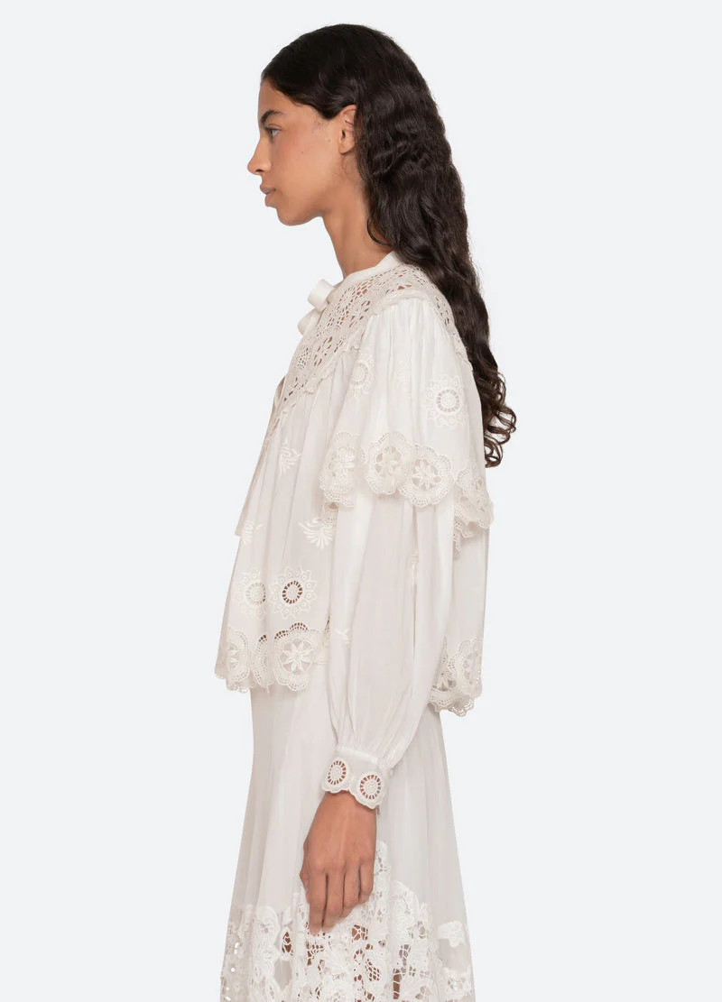 Blouse Ss26-044 Cream - Image 4