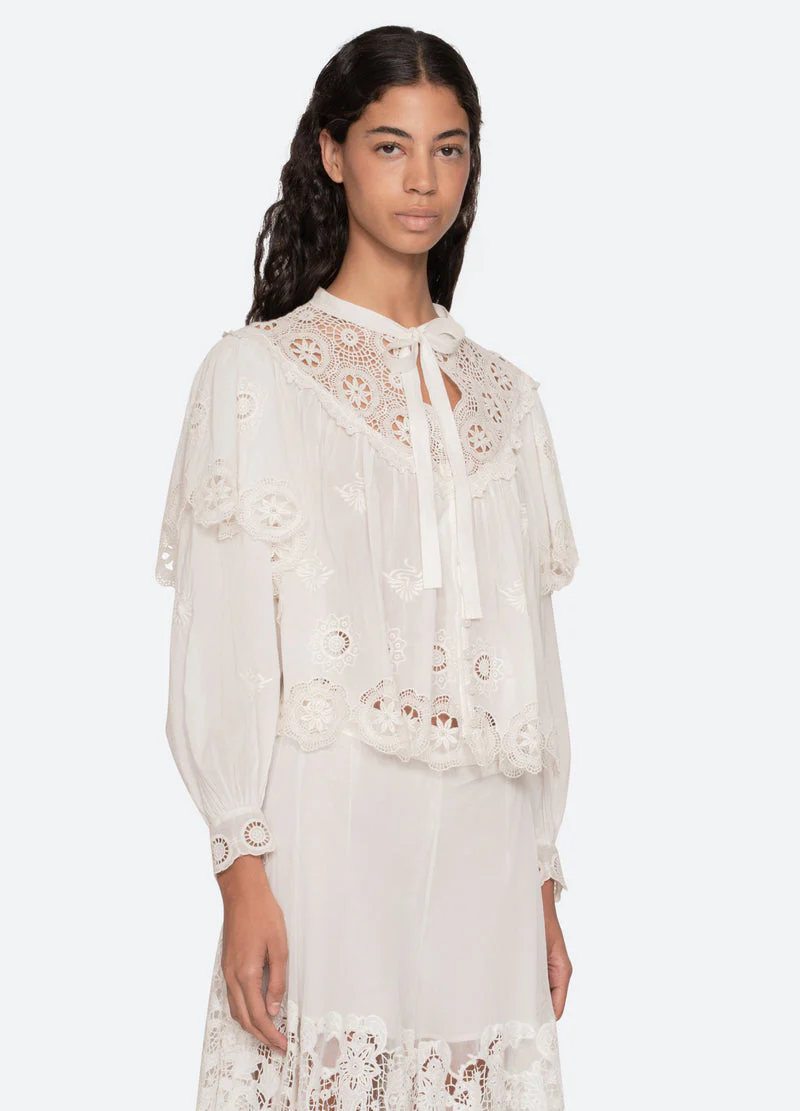 Blouse Ss26-044 Cream - Image 5