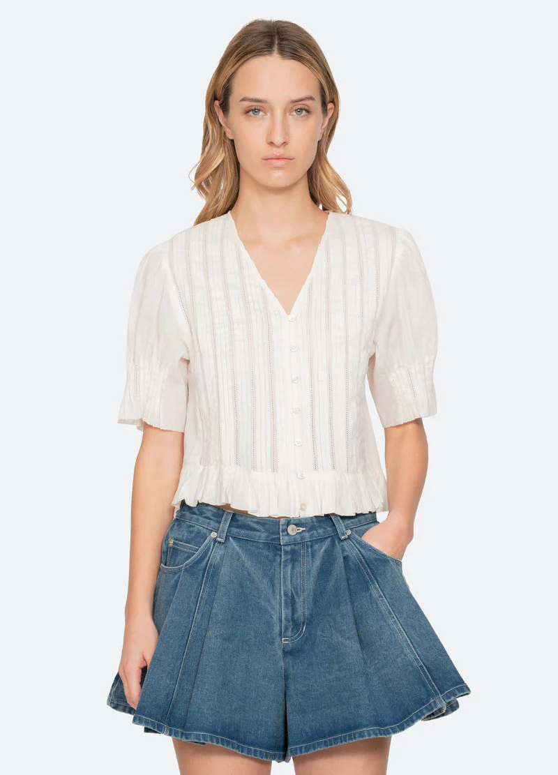 Blouse Ss26-051 White - Image 3