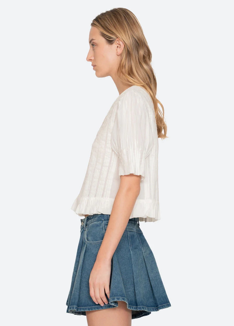 Blouse Ss26-051 White - Image 4