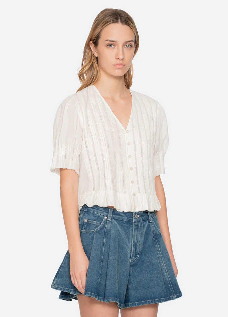 Blouse Ss26-051 White - Image 5