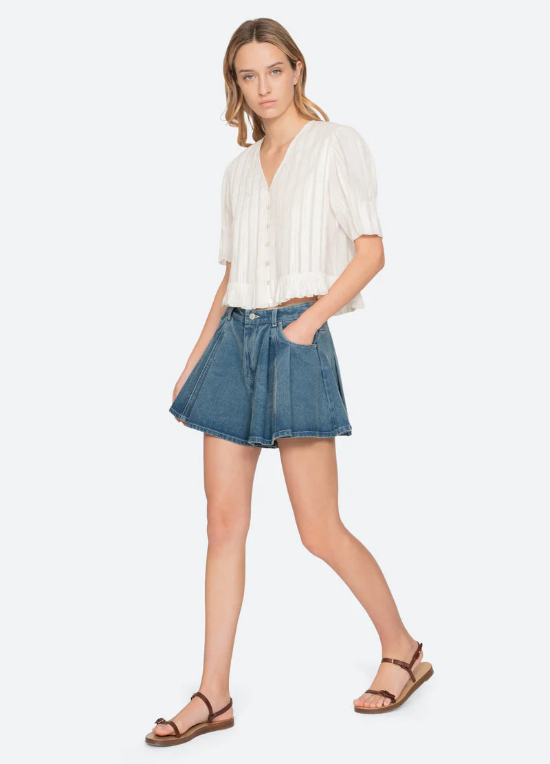 Blouse Ss26-051 White - Image 7