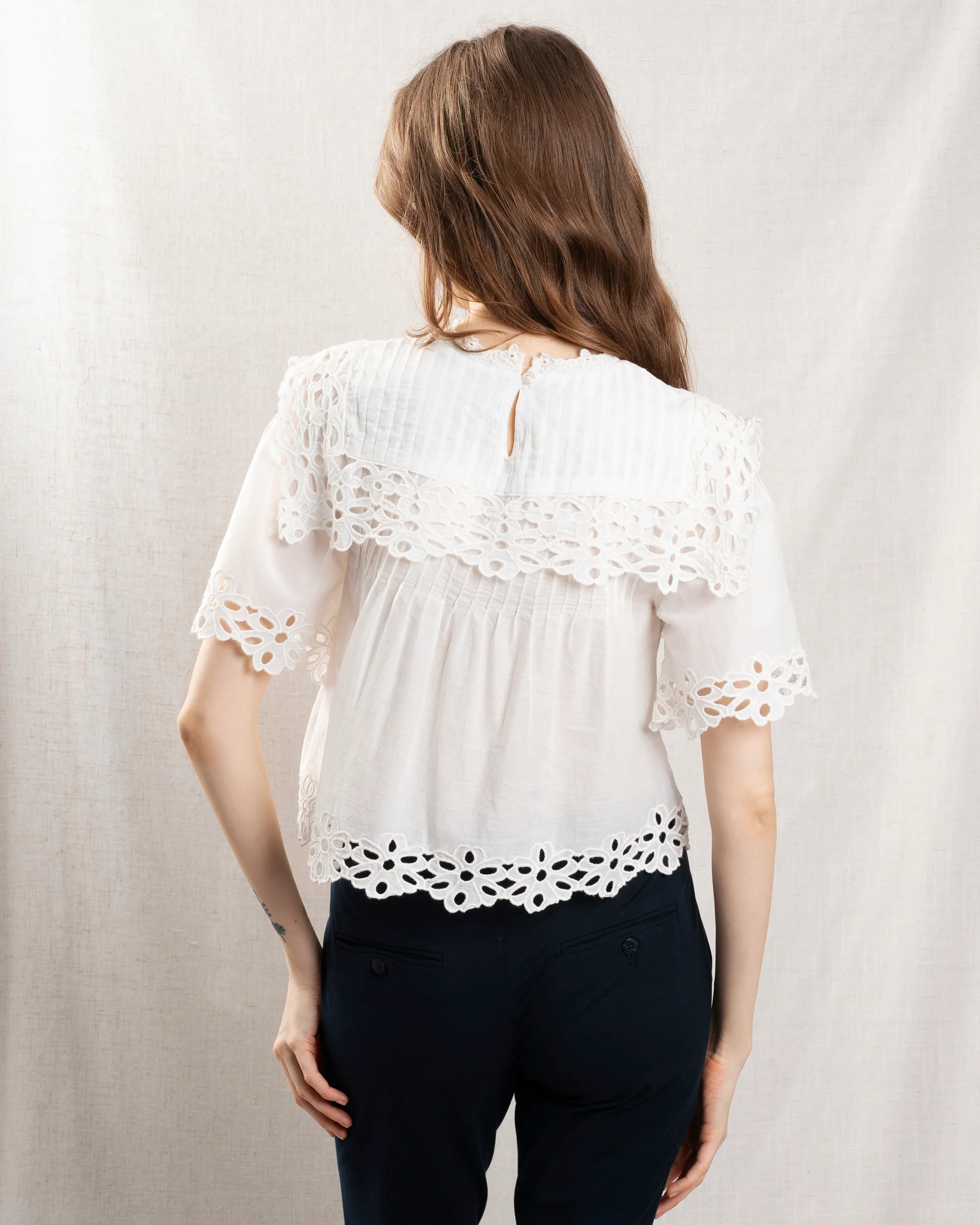 Blouse Ss26-079 White - Image 2