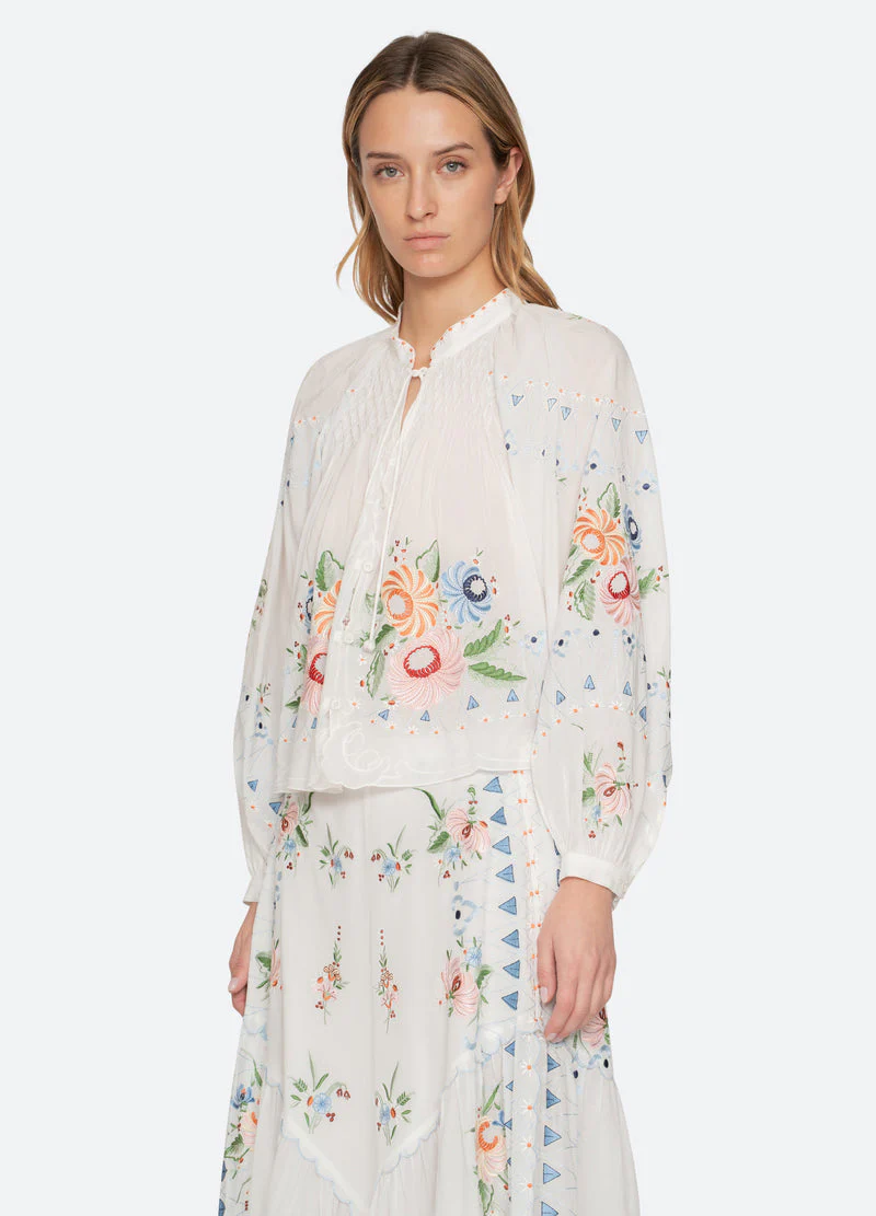 Blouse Ss26-099 Cream - Image 5