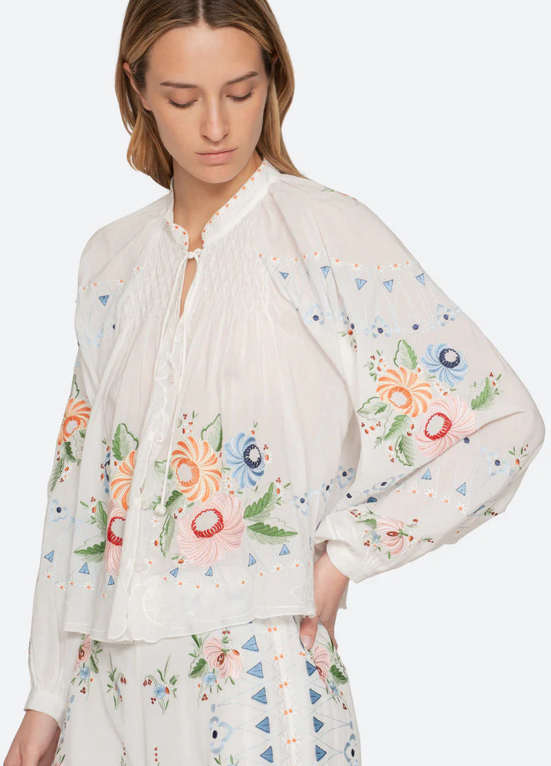 Blouse Ss26-099 Cream - Image 6