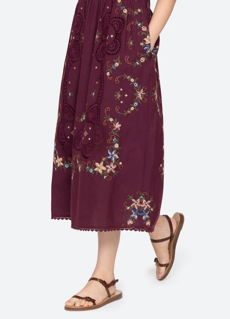 Dress Rs25-245 Burgundy - Image 7
