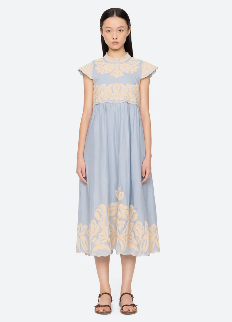 Dress Rs26-055 Blue - Image 3