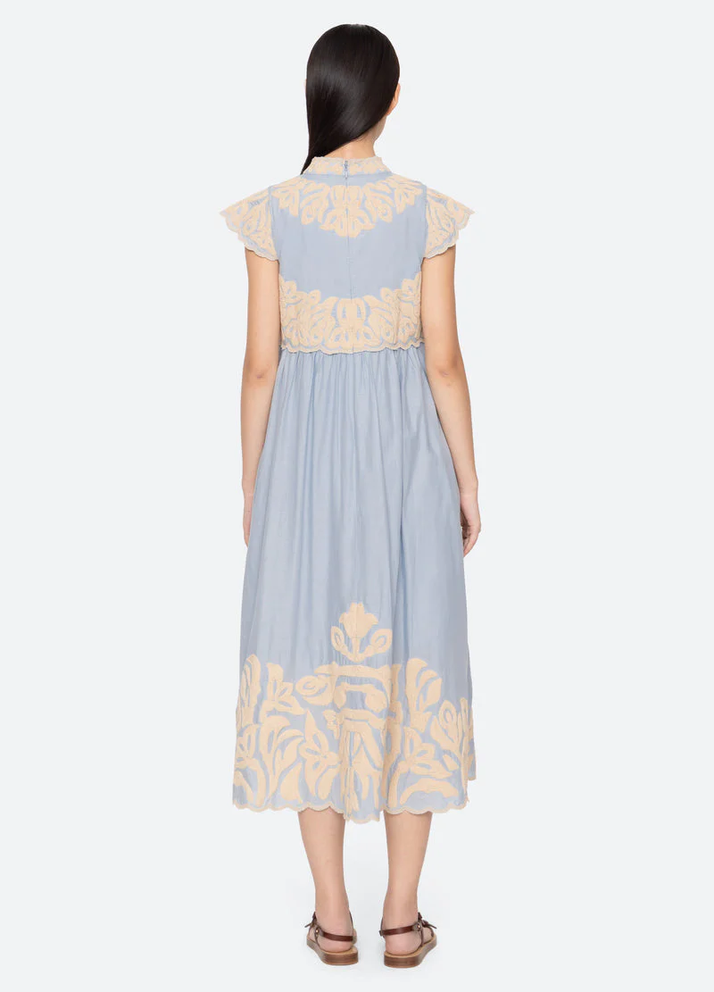 Dress Rs26-055 Blue - Image 4