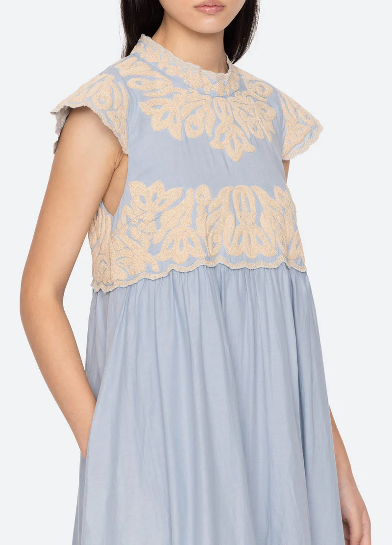 Dress Rs26-055 Blue - Image 6