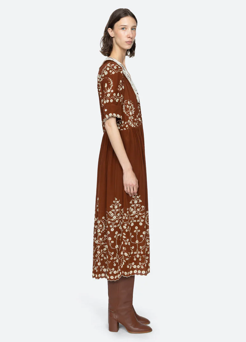 Dress Rs26-115 Brown - Image 4