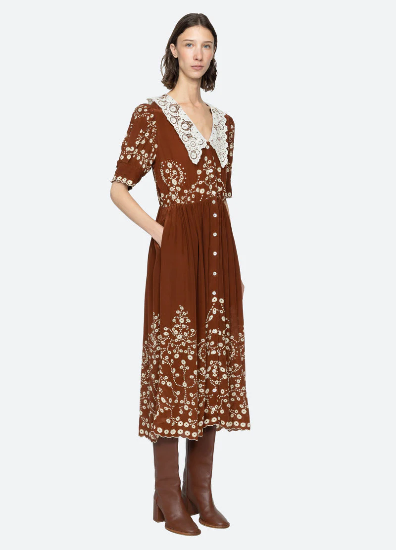 Dress Rs26-115 Brown - Image 5