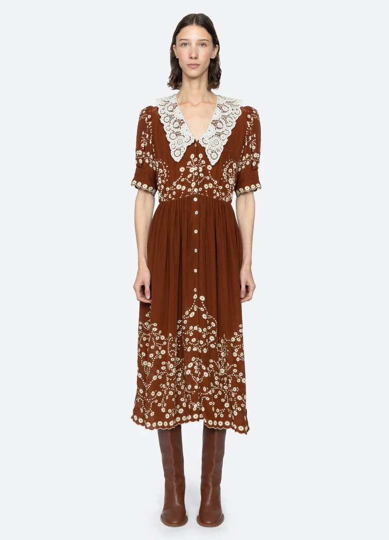 Dress Rs26-115 Brown - Image 7