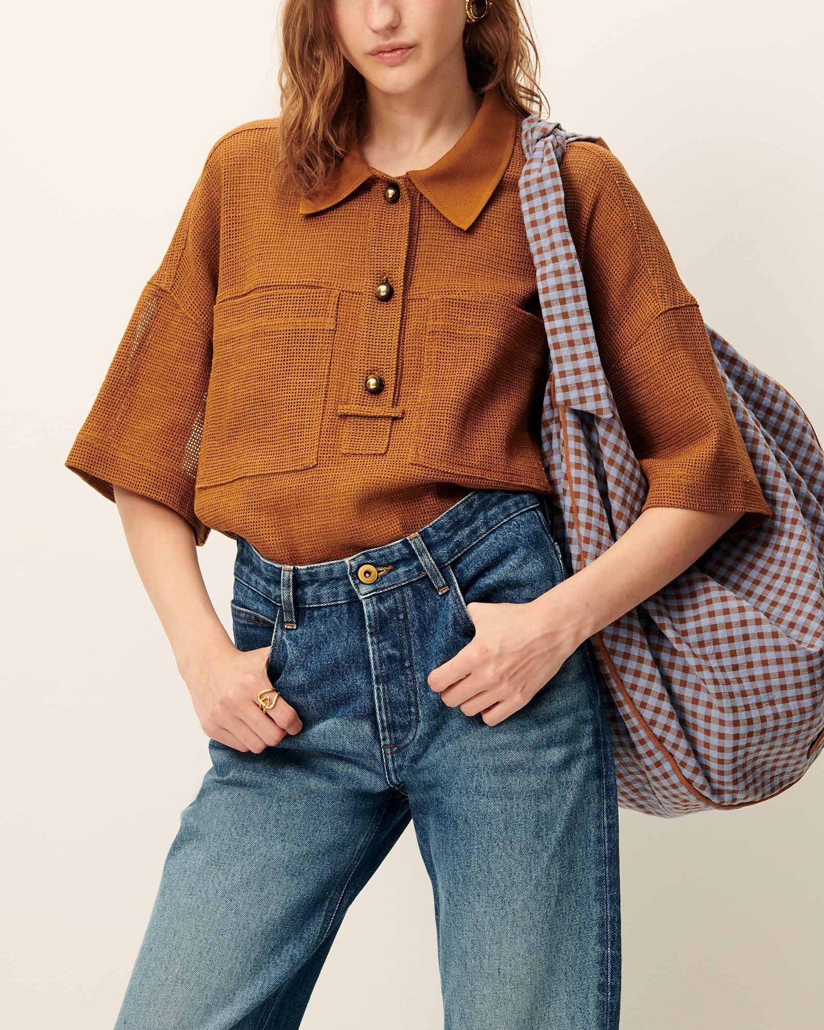 Blouse Paulo Amber-Brown - Image 2