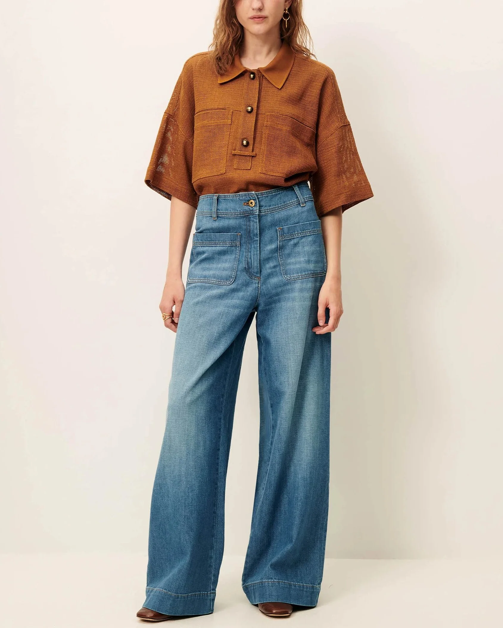 Blouse Paulo Amber-Brown - Image 4