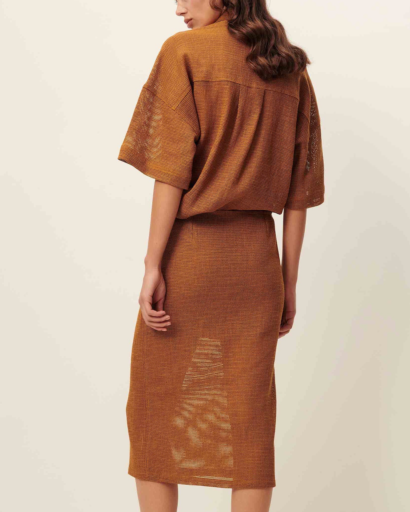 Blouse Paulo Amber-Brown - Image 7