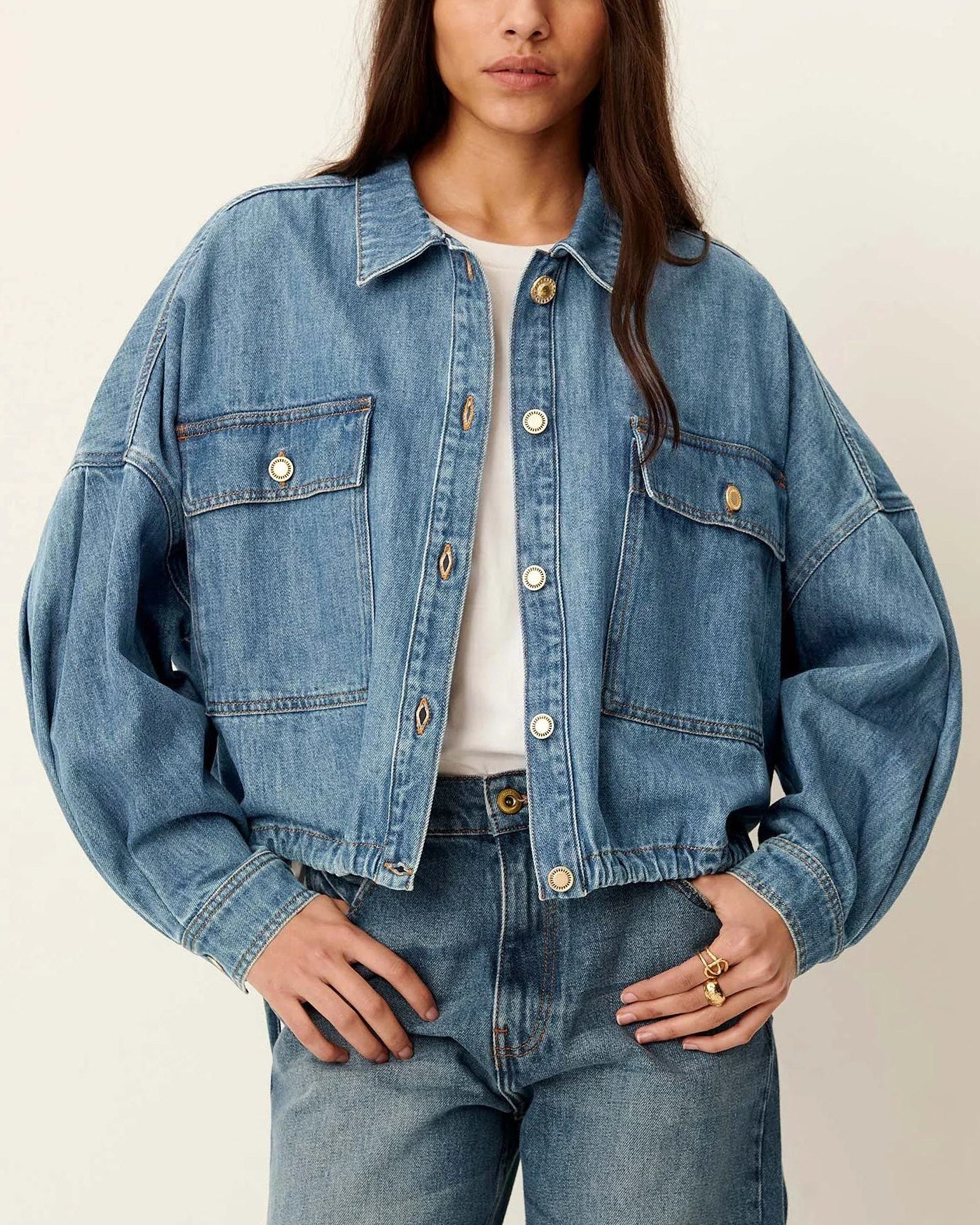 Denim Jacket Cazanim Mid-Blue - Image 2