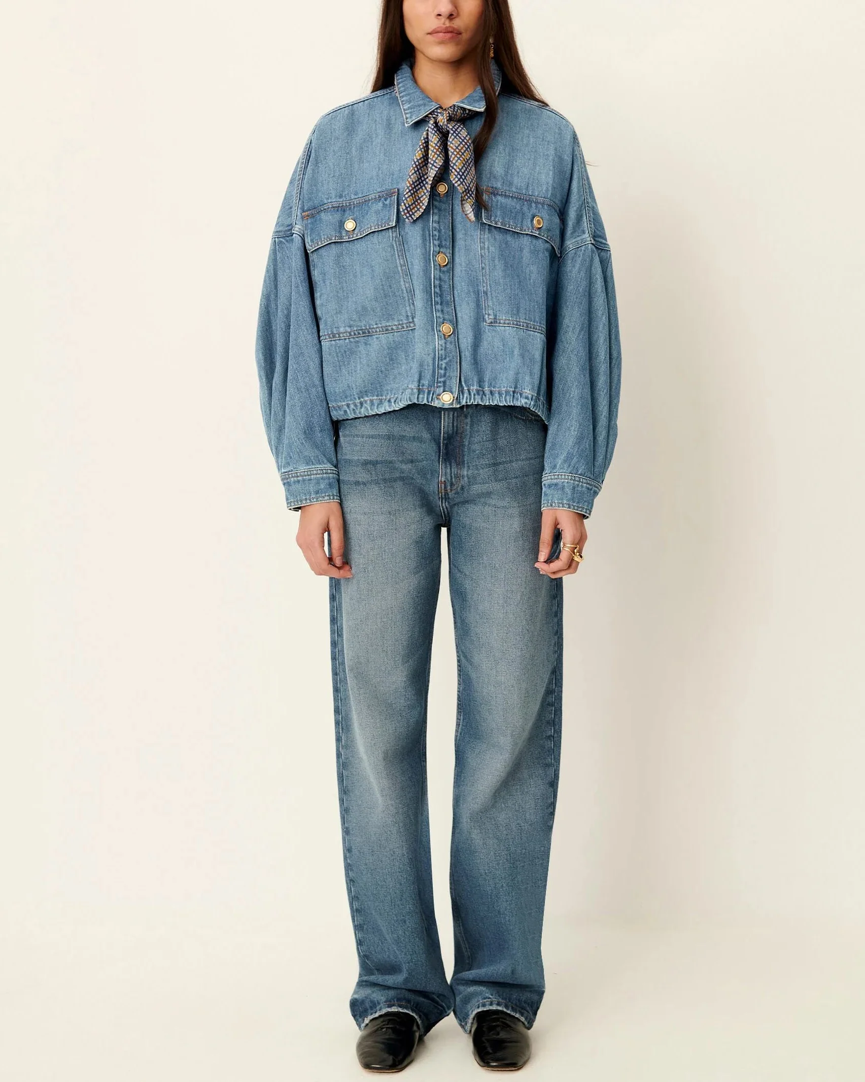 Denim Jacket Cazanim Mid-Blue - Image 5