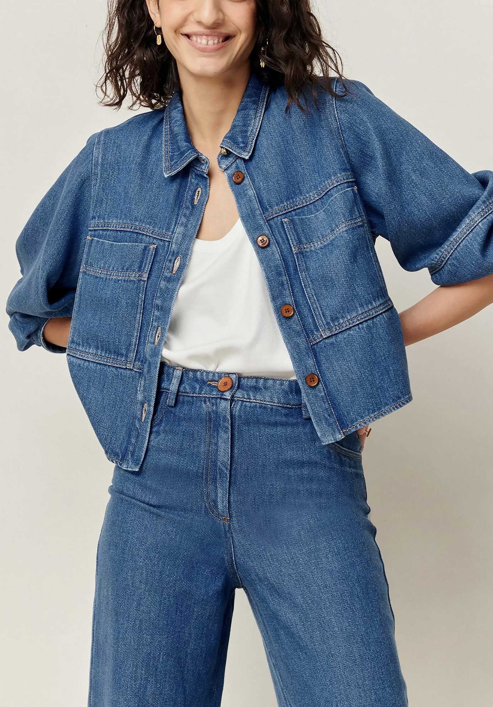 Denim Shirt Leone Denim-Blue - Image 7