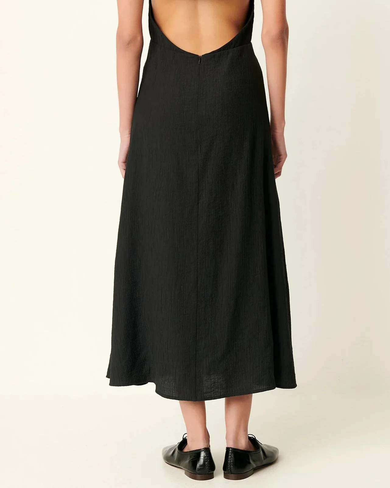 Women's Dress Lenzing ECOVERO Viscose Seersucker Crépon - Moonless - Image 5