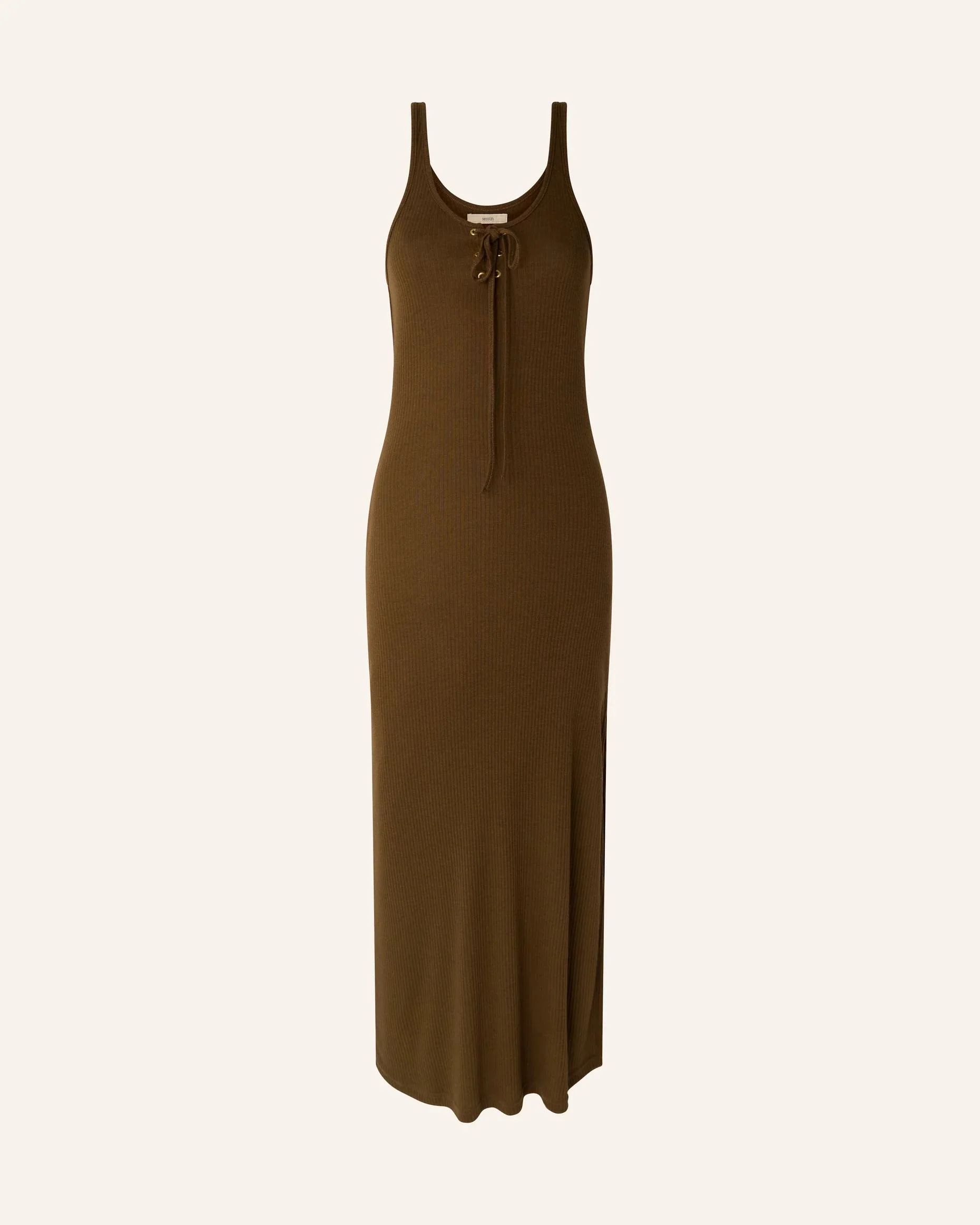 Women's Dress Lightweight Ribbed Jersey Knit - Baobab - Image 8