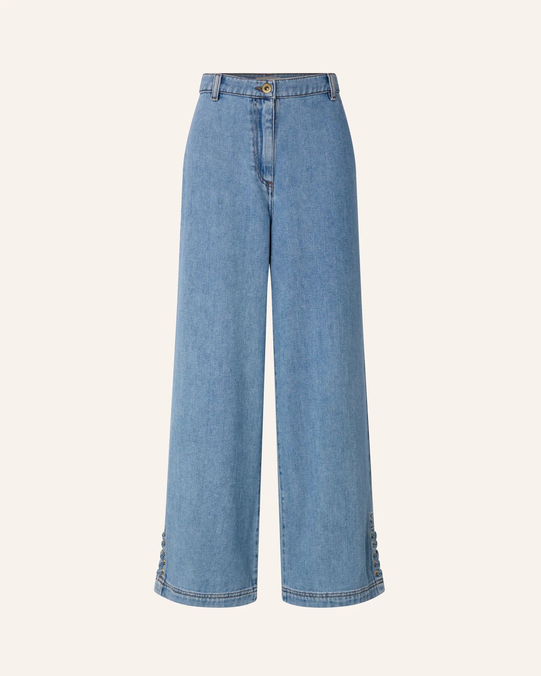 Women Jeans GOTS-Certified Organic Cotton - Stonewashed Indigo Azuru - Image 4
