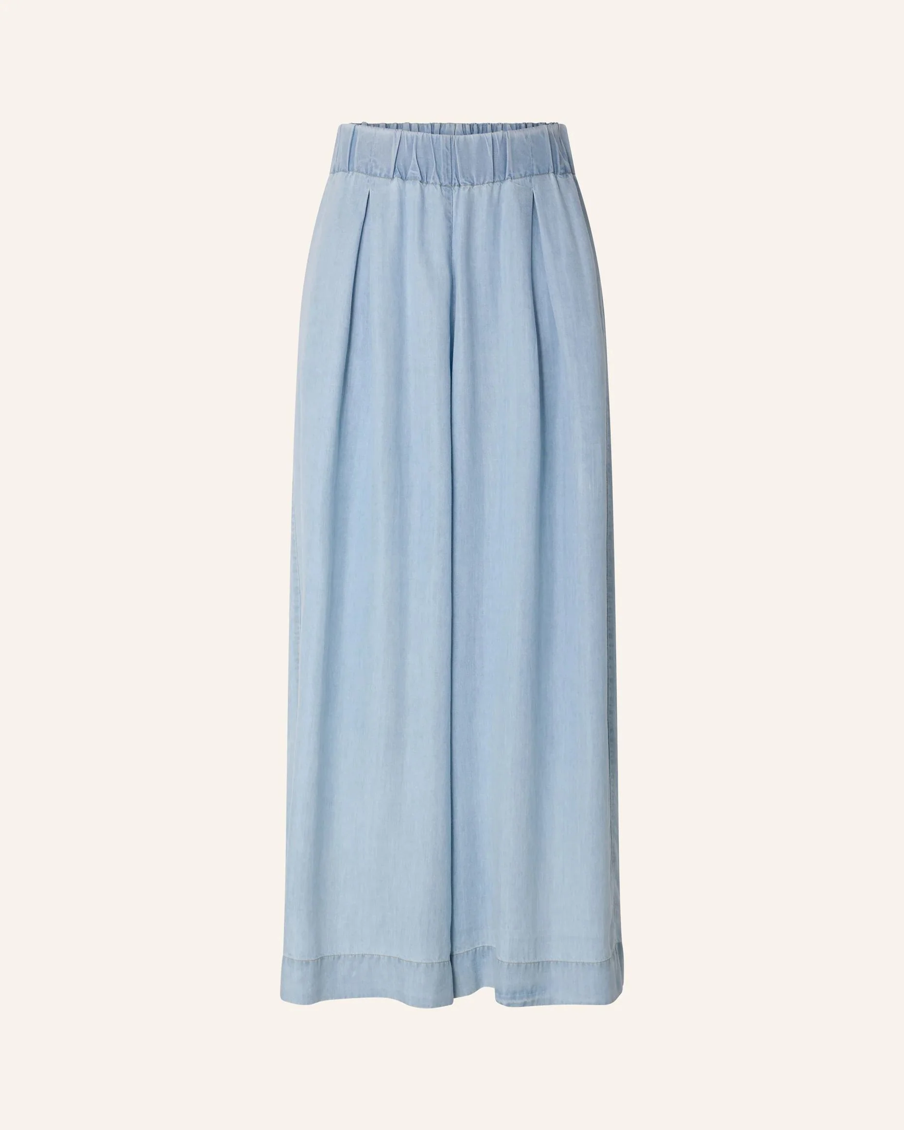 Women's 7/8 Length Wide-Leg Pants Lyocell Twill - Indigo Alizea - Image 6