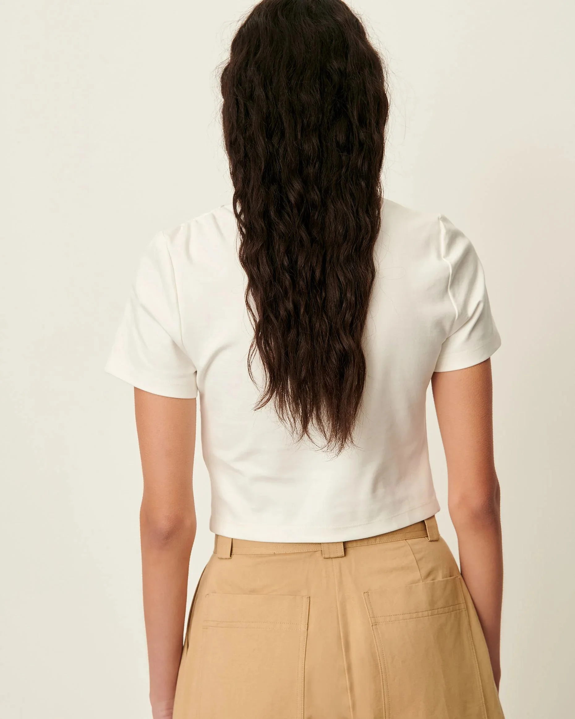 Women's Tshirt Lenzing ECOVERO Viscose - Natural Beige Guerande - Image 5