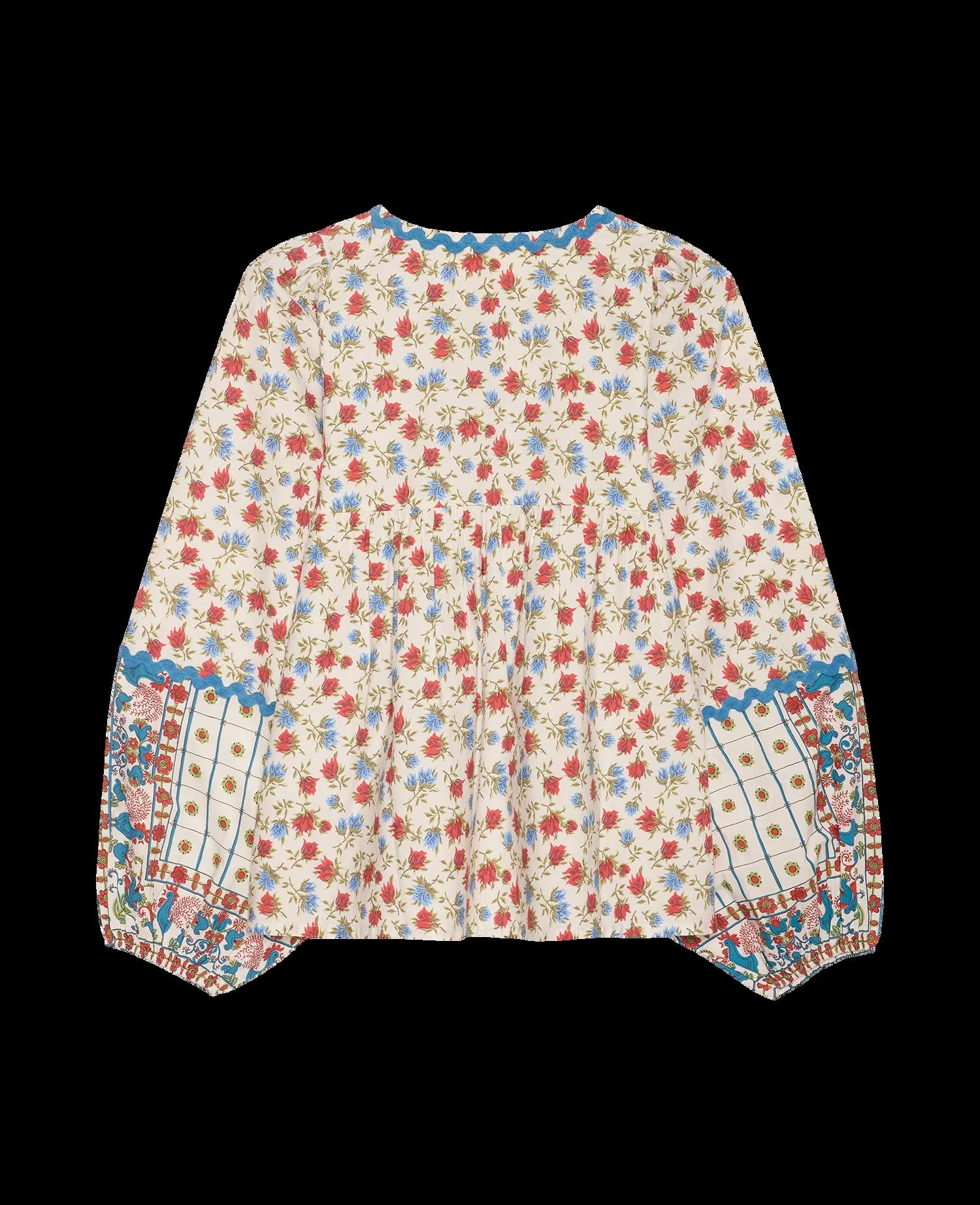 Blouse Coral Top Rooster - Image 5