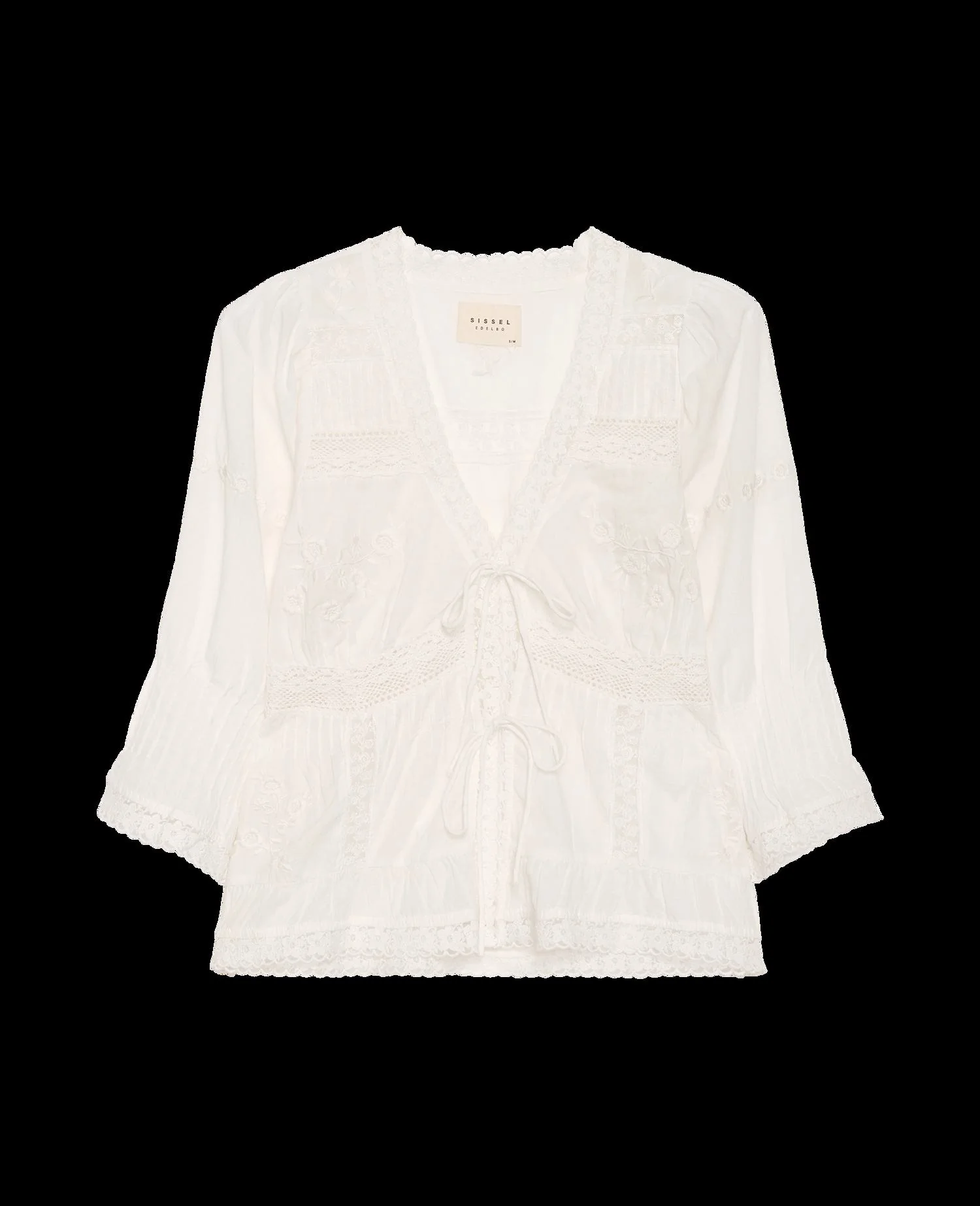 Women's Relaxed-Fit Blouse 100% Organic Cotton - Off-White - Image 5