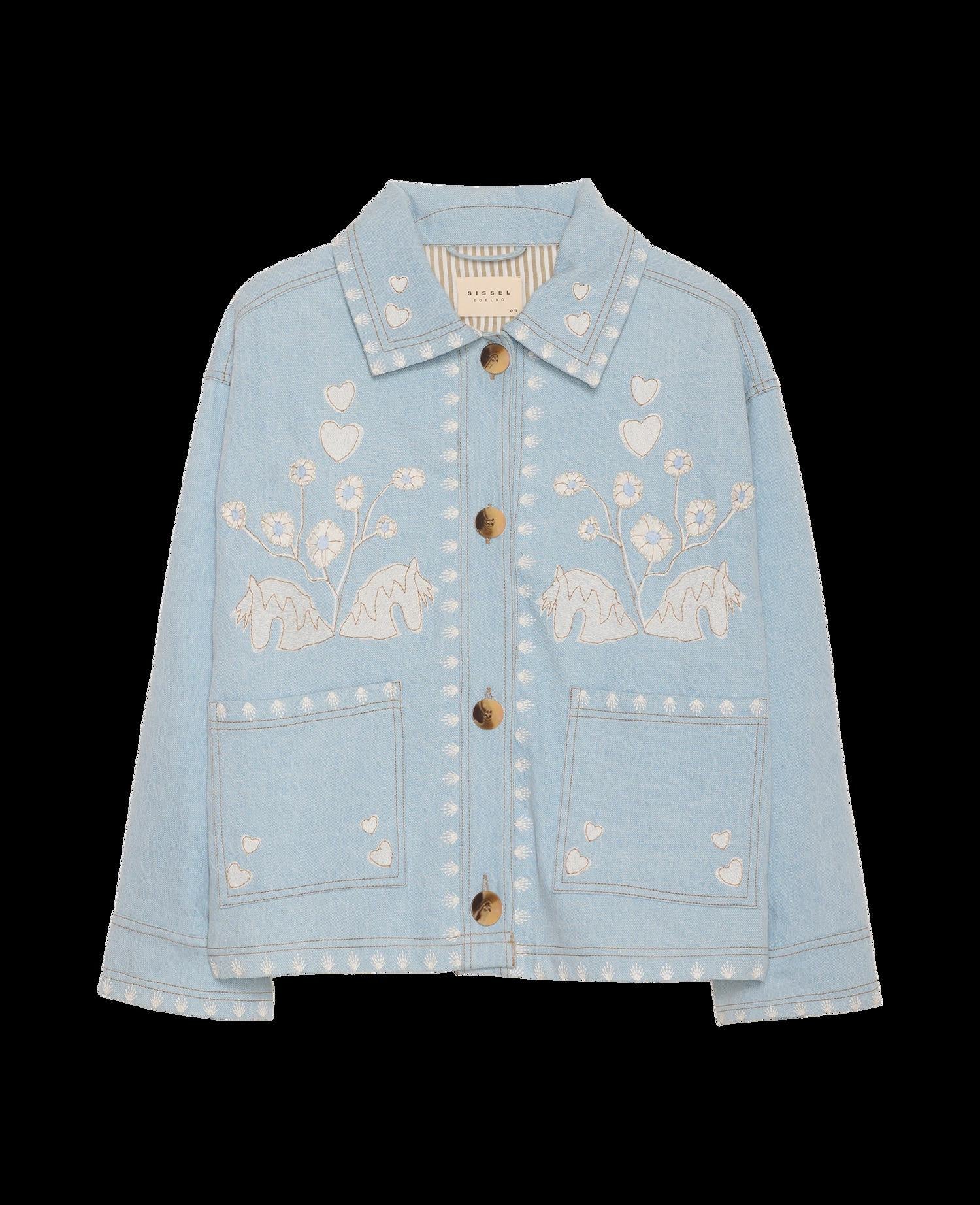 Unisex  Jacket  Fabric - Indigo Washed Vintage Denim - Image 8