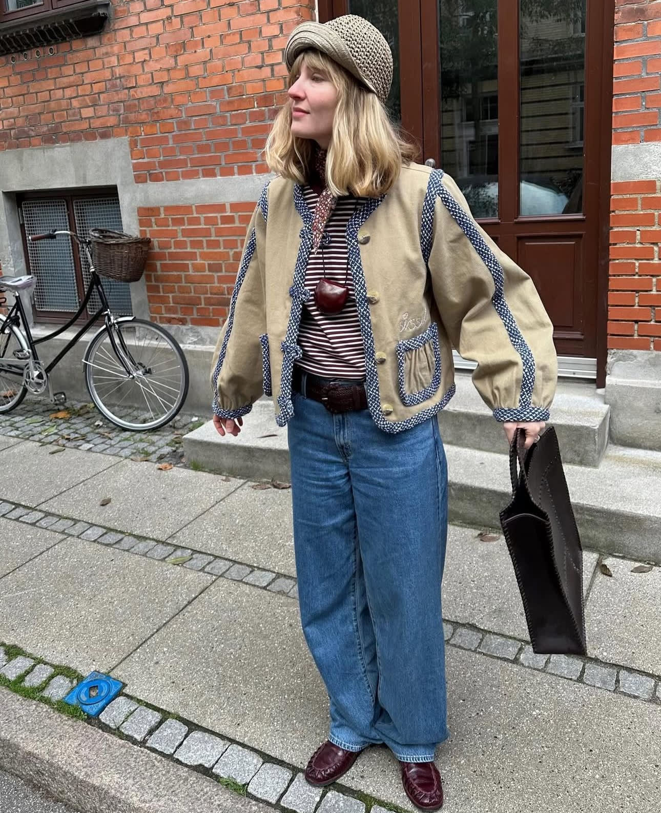 SISSEL EDELBO Women's Como Jacket 100% Organic Cotton Embroidered Outerwear - Sand - Image 3