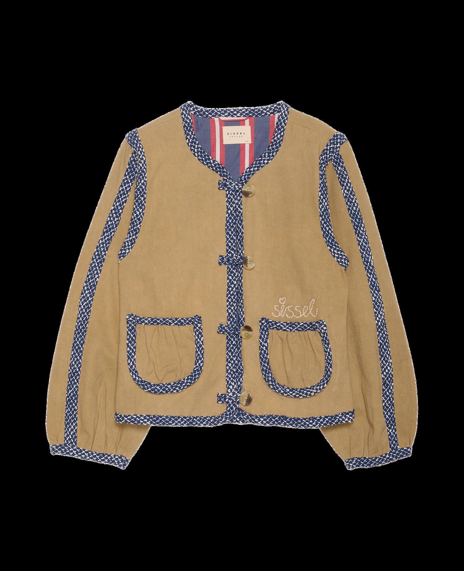 SISSEL EDELBO Women's Como Jacket 100% Organic Cotton Embroidered Outerwear - Sand - Image 5