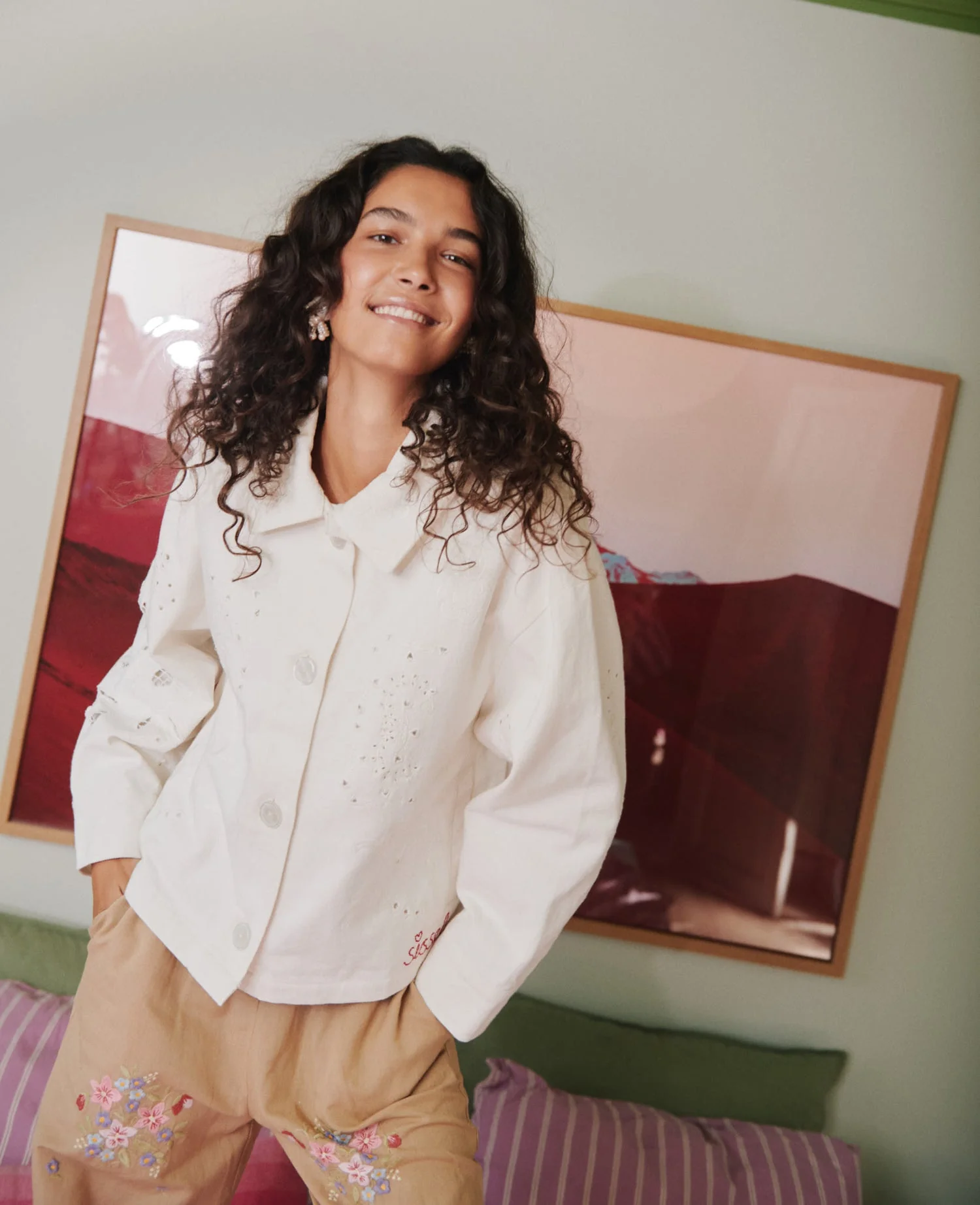 Jacket Vintage Jacket White-Napkin - Image 4