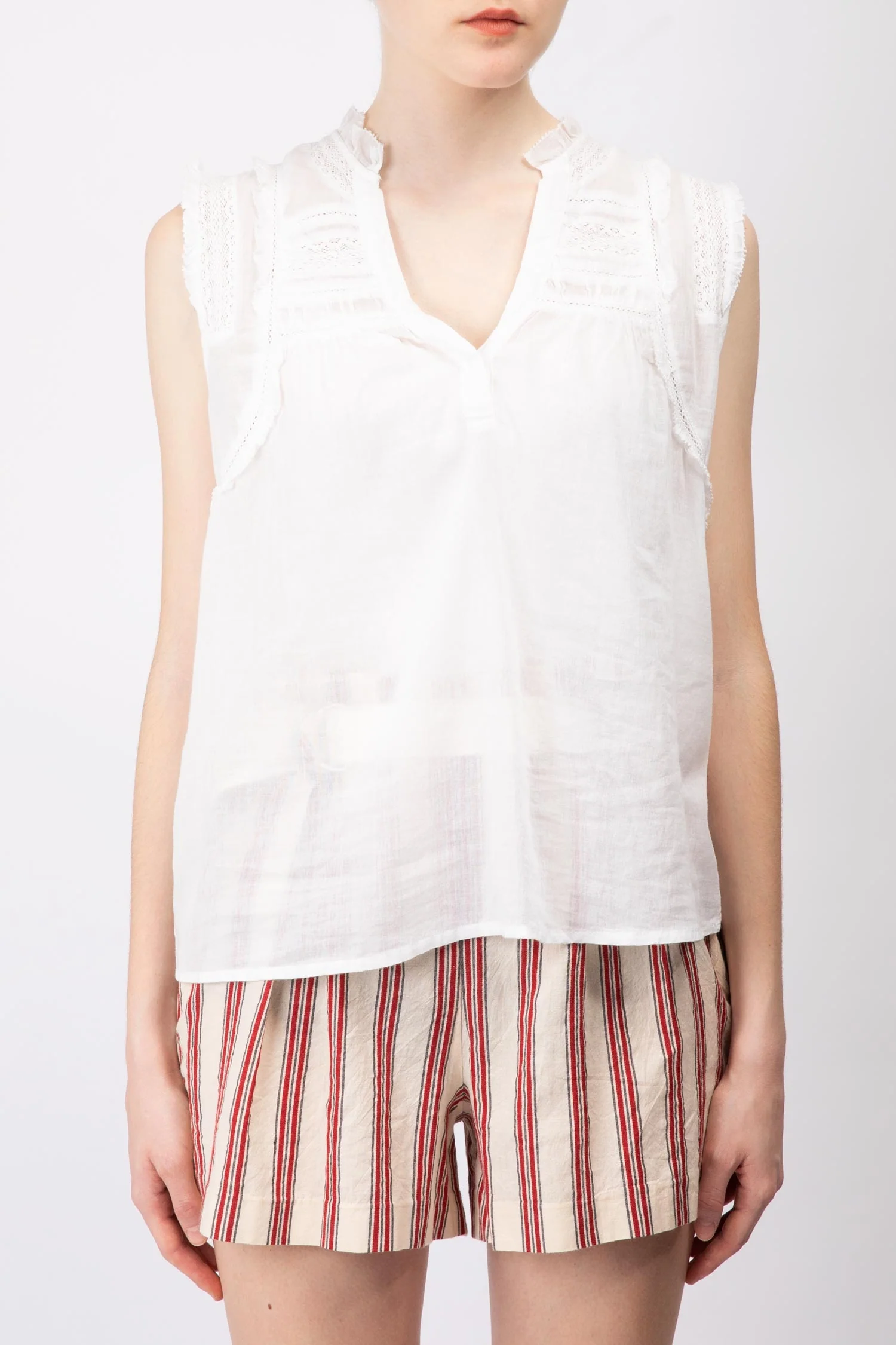 Sleeveless Lace Top - Image 2
