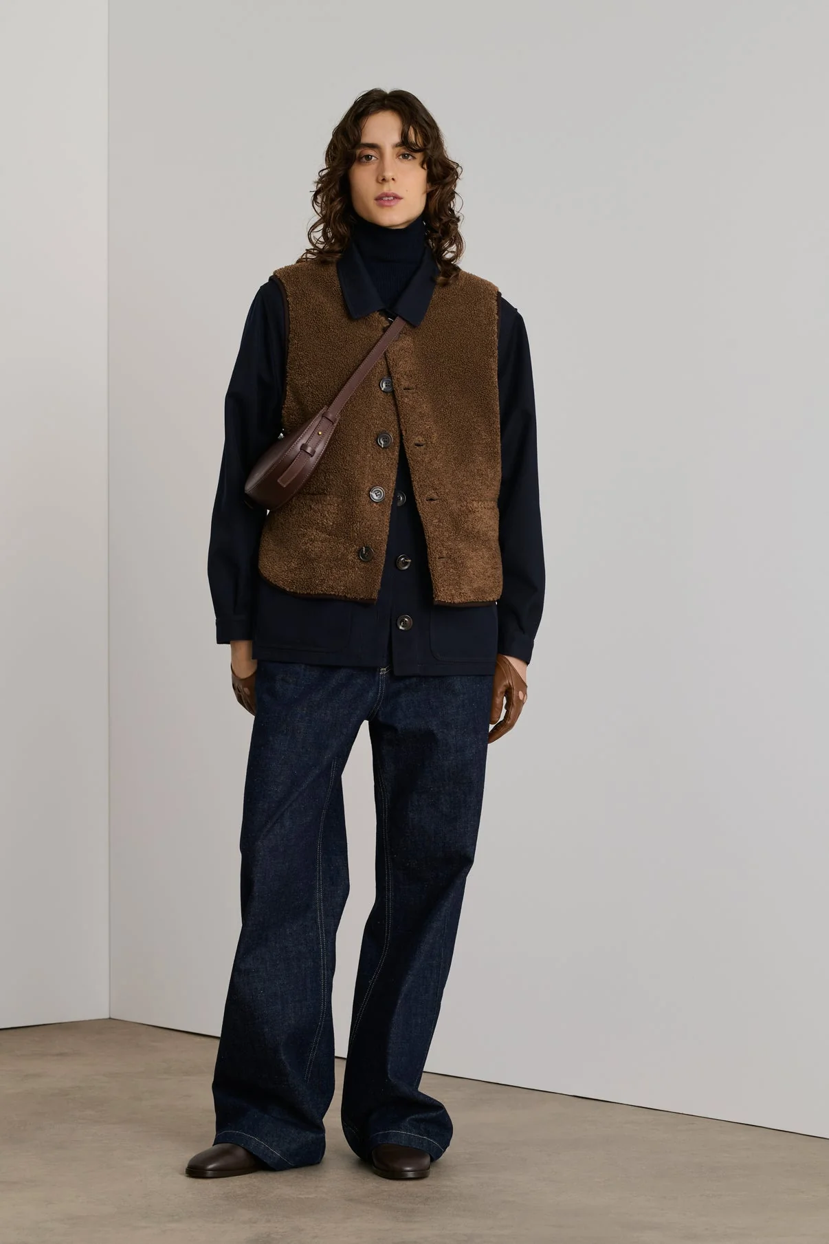 Gilet Fusil Marron