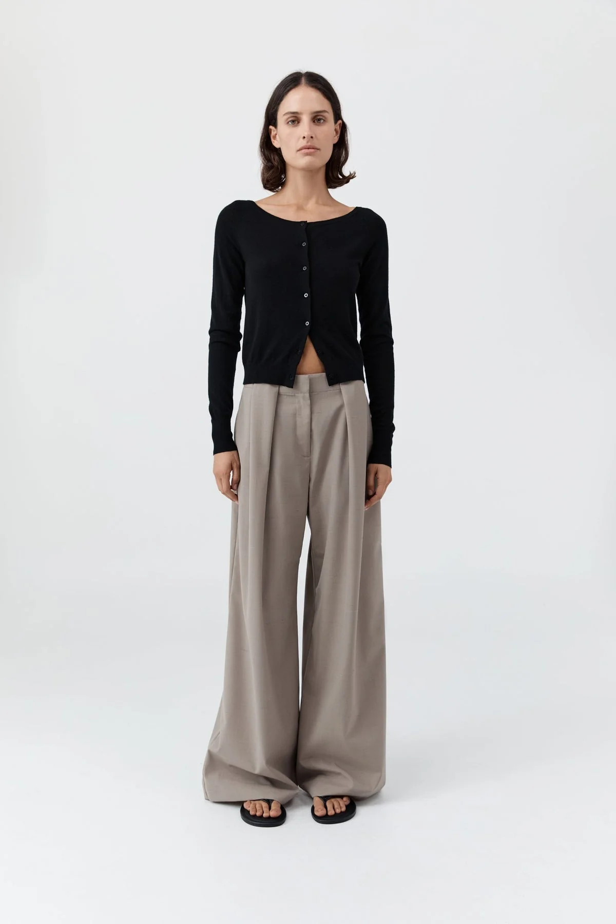 Cardigan Wool Ballet Card Black