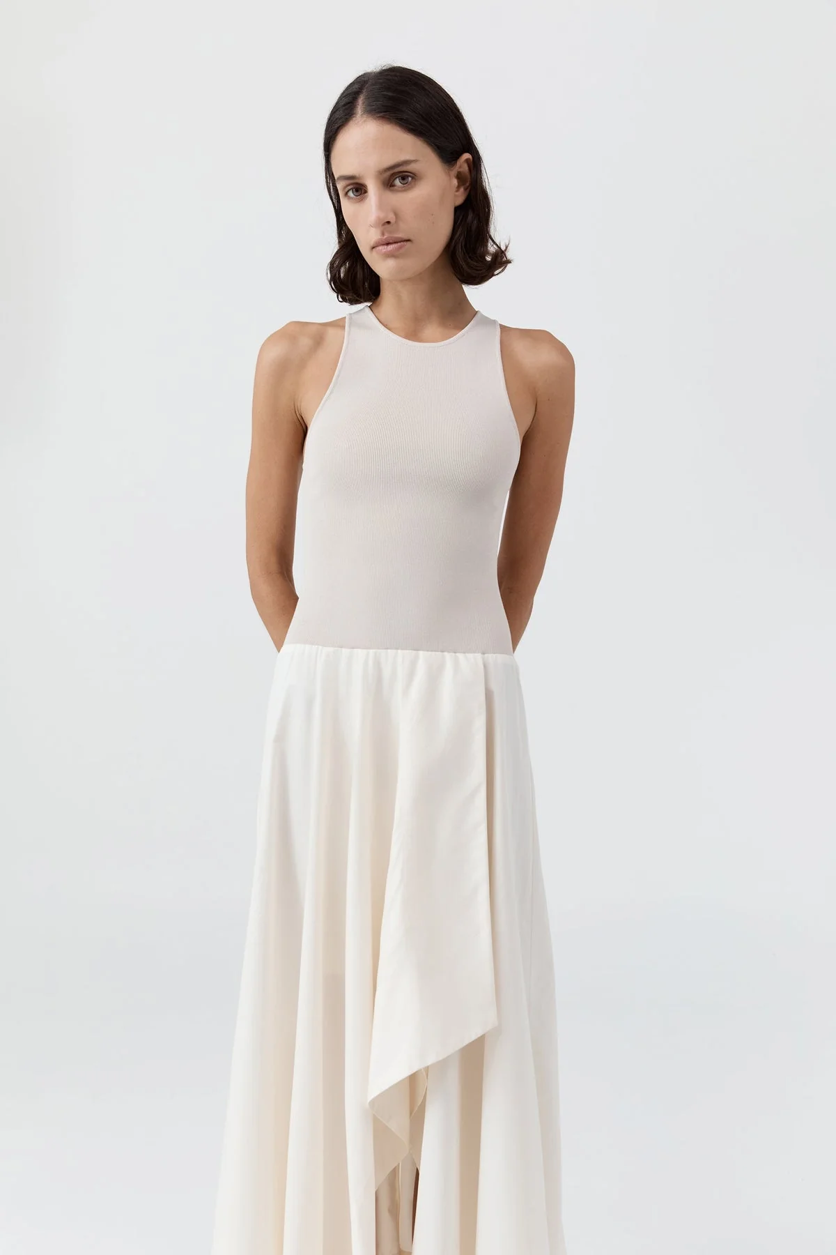 Dress Bodice Asymm Dre Ecru - Image 2