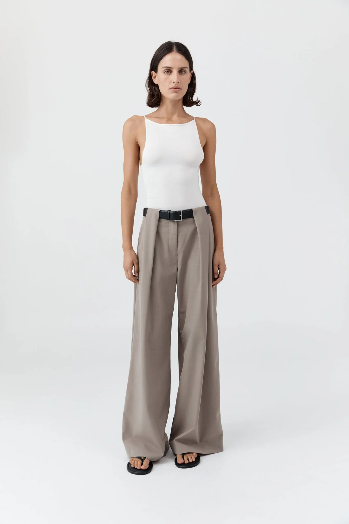 Dress Square Neck Dres Off-White