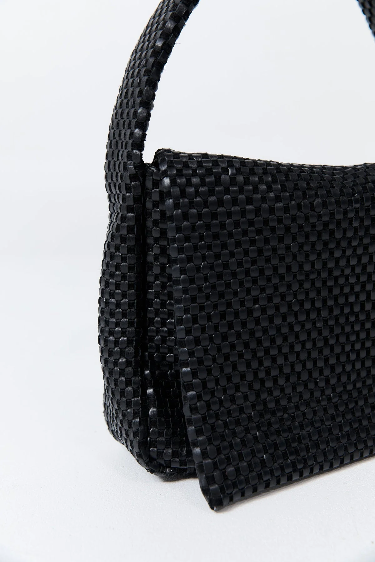 Shoulder Bag Lattice Everyday Black - Image 4