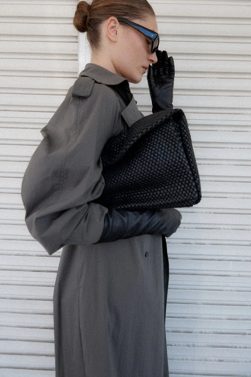 Shoulder Bag Lattice Everyday Black - Image 6