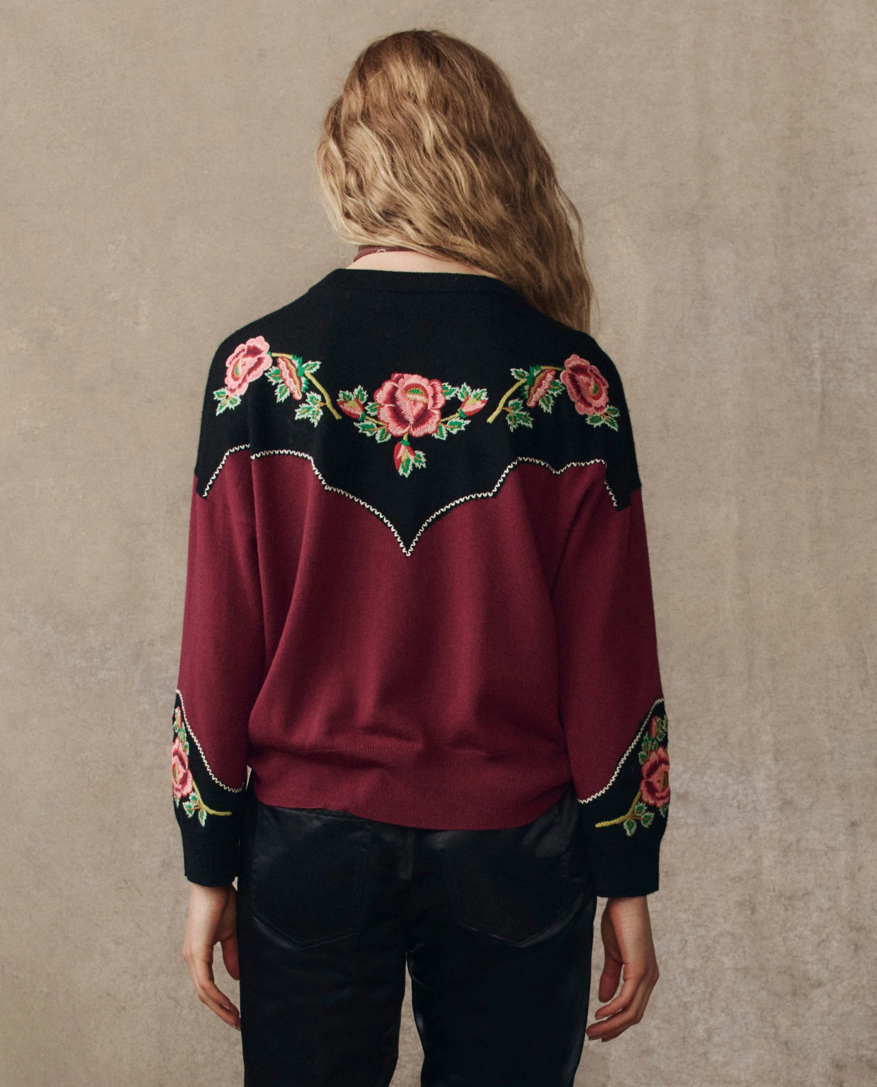 Pullover Heirloom Rose Pu Wine - Image 2