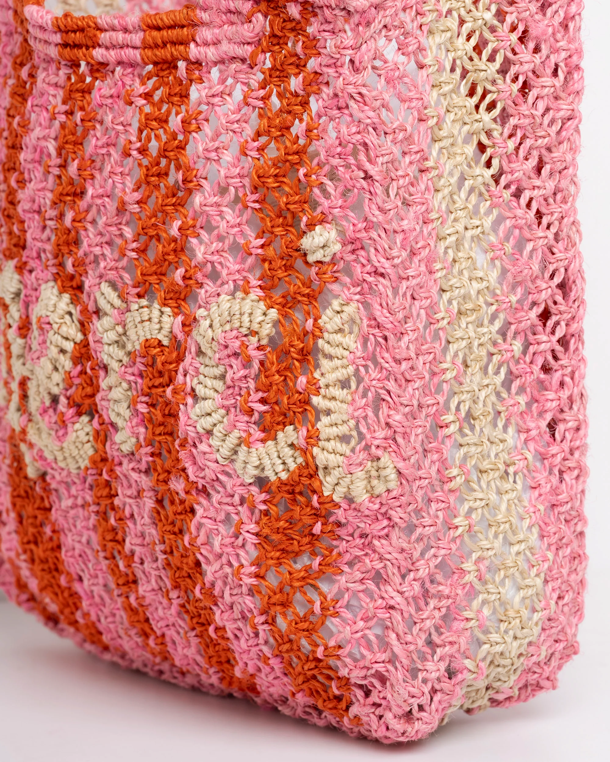 Beach Bag Cara Merci Stripe Rose - Image 3