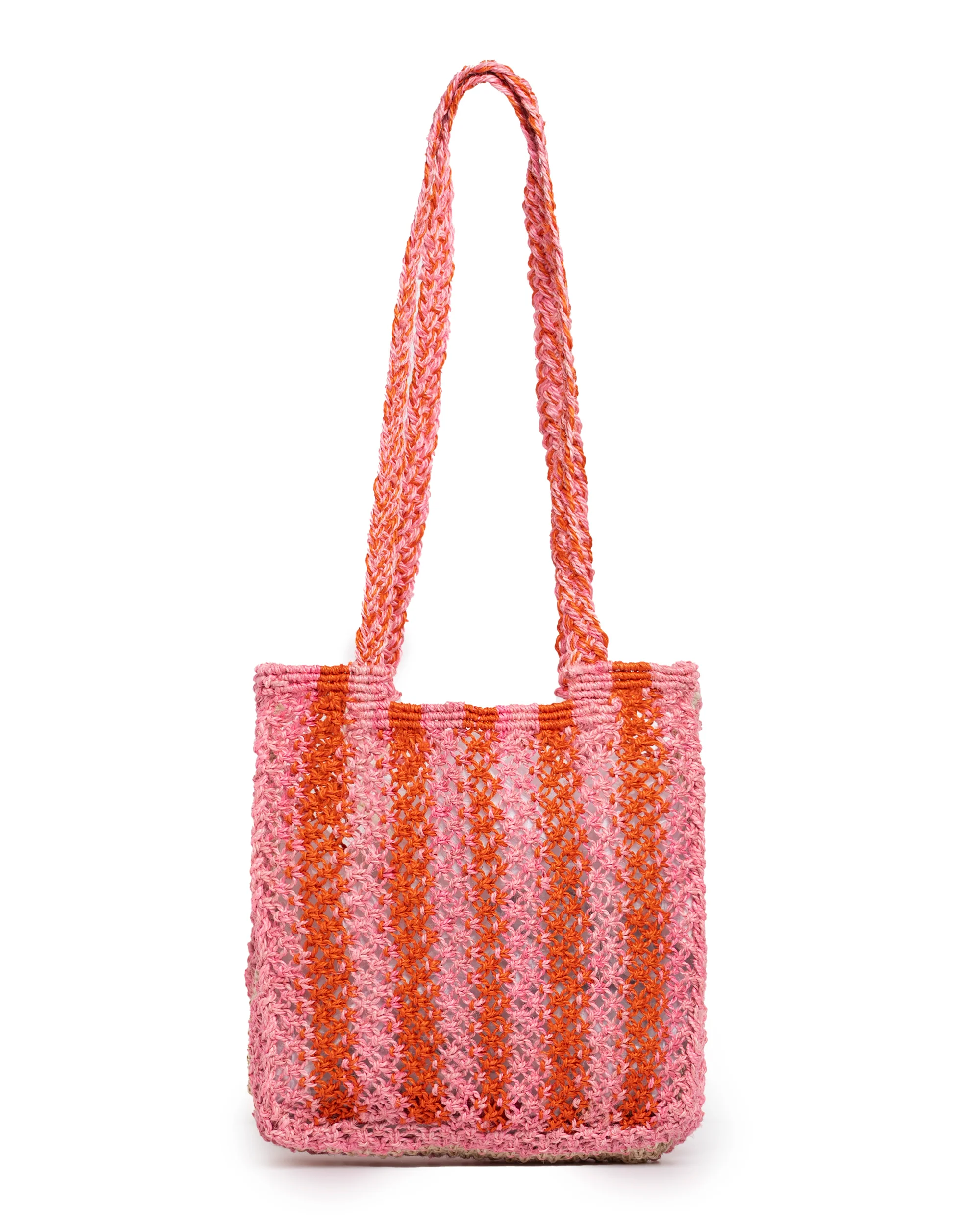 Beach Bag Cara Merci Stripe Rose - Image 4