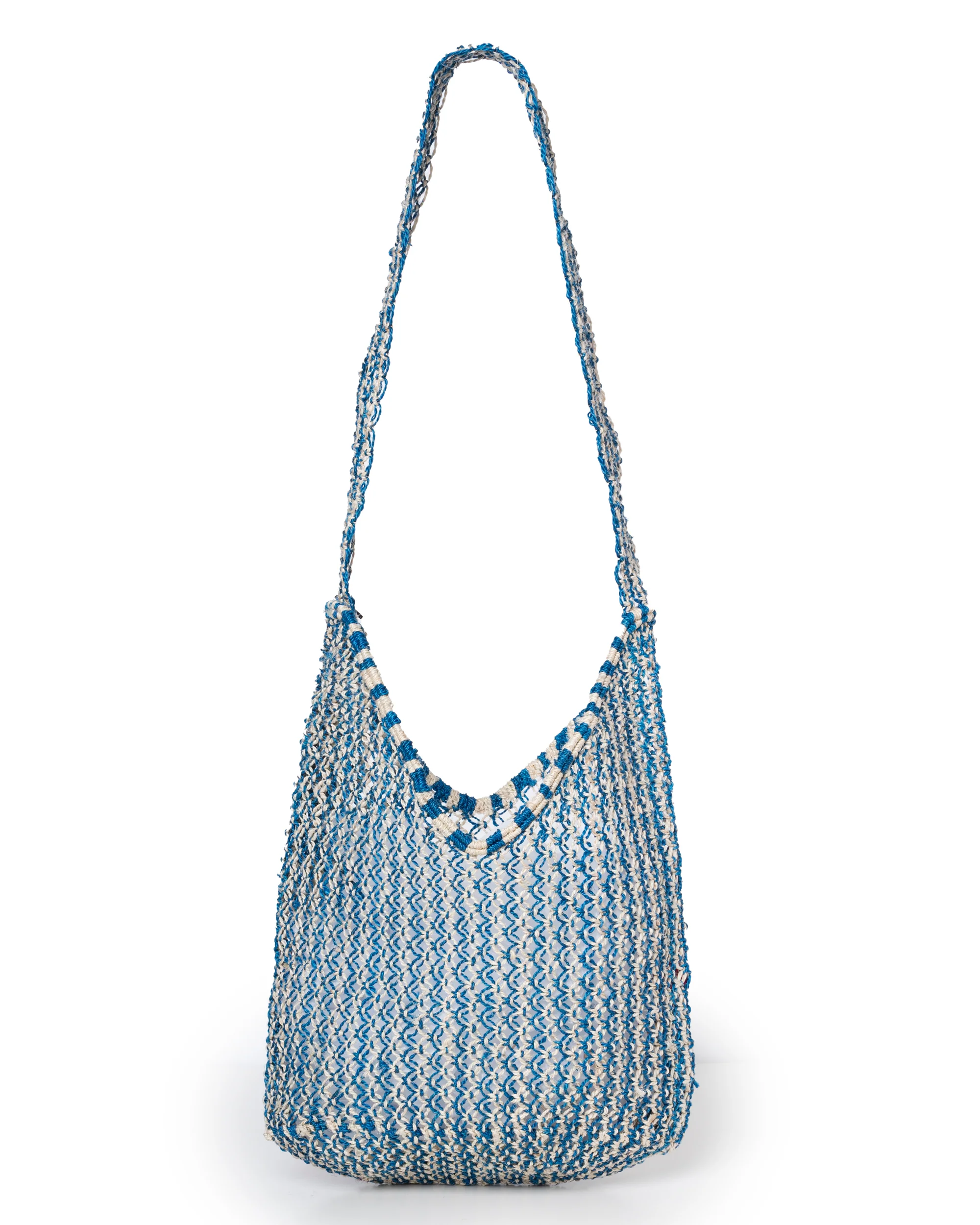 The Jacksons Drusilla Merci Handwoven Cobalt Jute Beach Tote – Natural/Cobalt Cobalt-Natural - Image 3