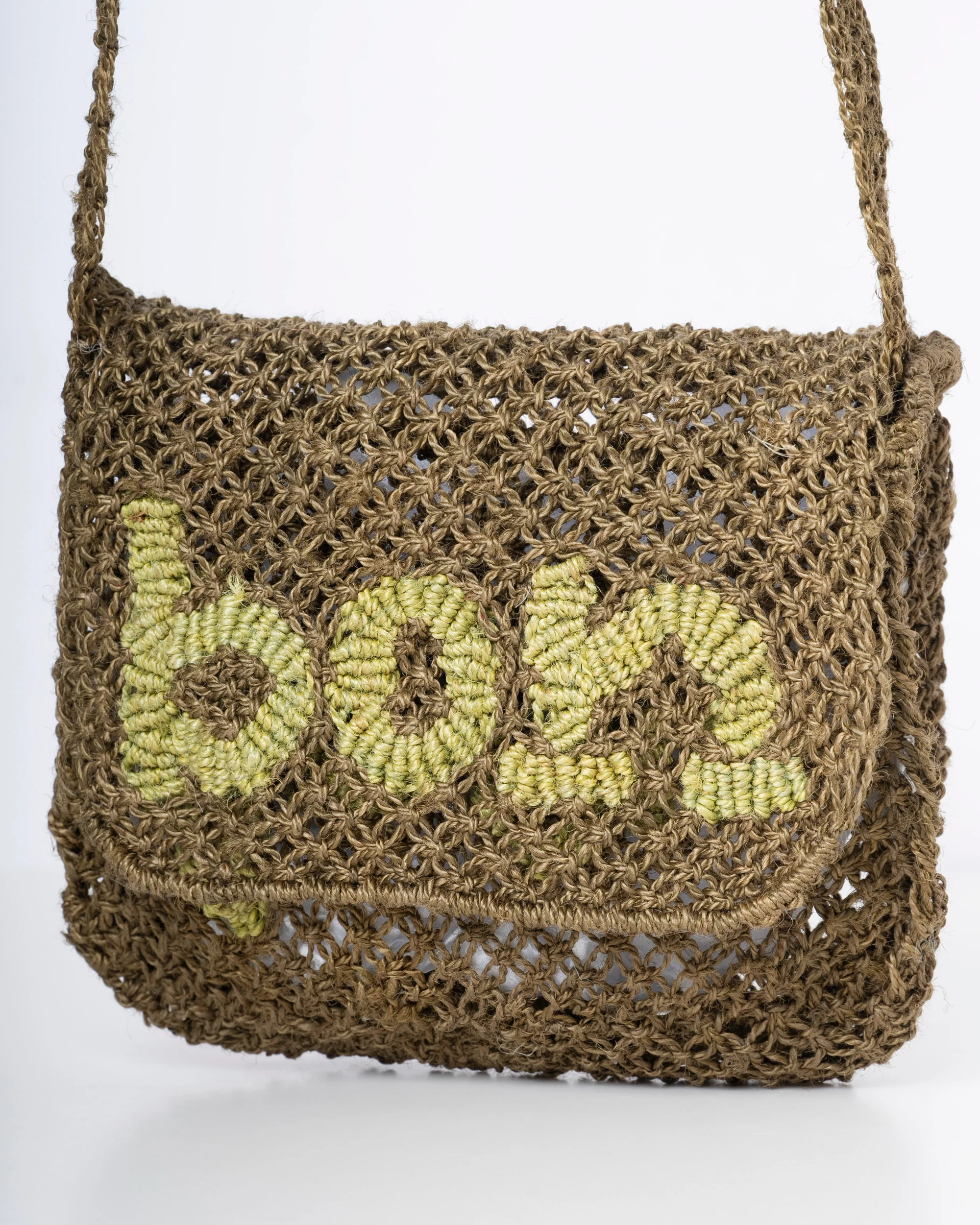 Unisex  Jute Beach Tote Bag – Premium Woven Coastal Carryall Olive - Image 3